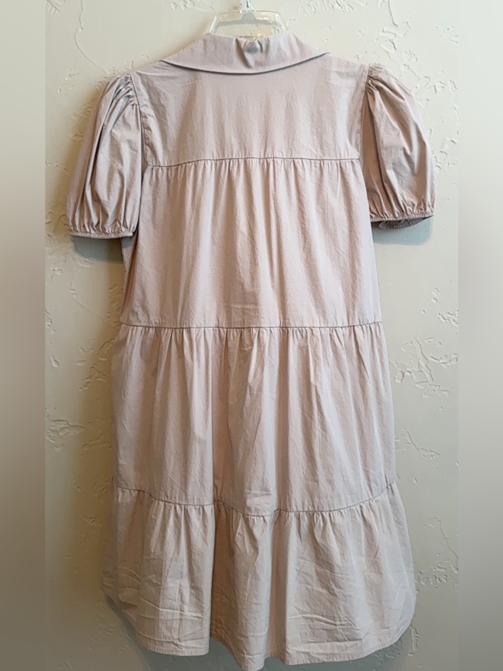 Zara khaki Tiered Button-Front Dress - Picture 3 of 3